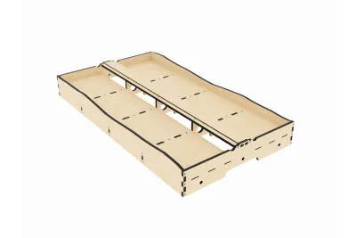 Modellbahn Union H0-Q00003: H0 Modul gerade Fremo F96 900mm