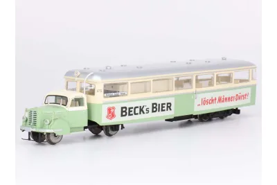 Modellbahn Union H0-T11905: Schienenbus Borgward Sylter Inselbahn LT5 Becks H0m