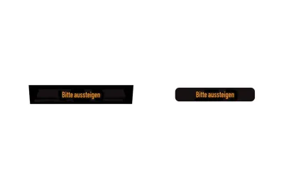 Modellbahn Union H0-T46x64: Kit di indicazione destinazione, Desiro HC, Scendere