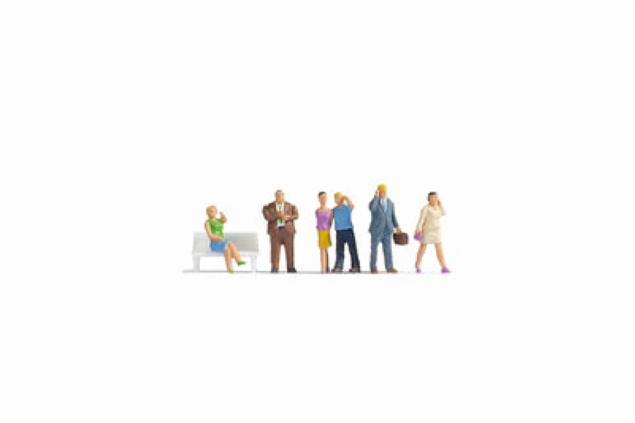 People with mobile phones