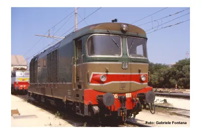 Piko 22031: Locomotiva diesel sound D.445 1ª Serie con logo FS V, incl. decoder Sound PIKO