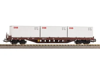 Piko 24527: Container wagon Rs DSB IV with 3× 20' containers DSB