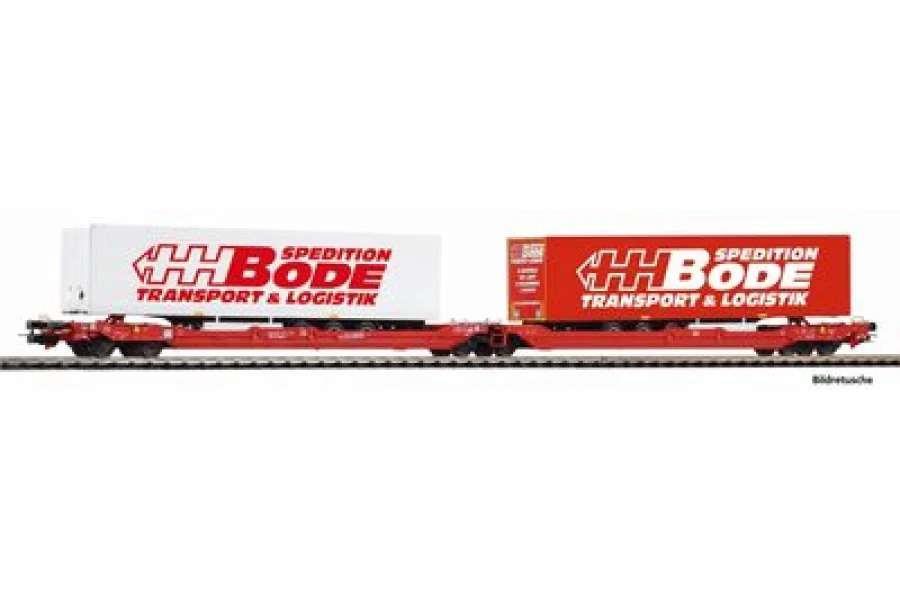 Zakkenwagen T3000e met 2 "Bode" trailers DB AG VI