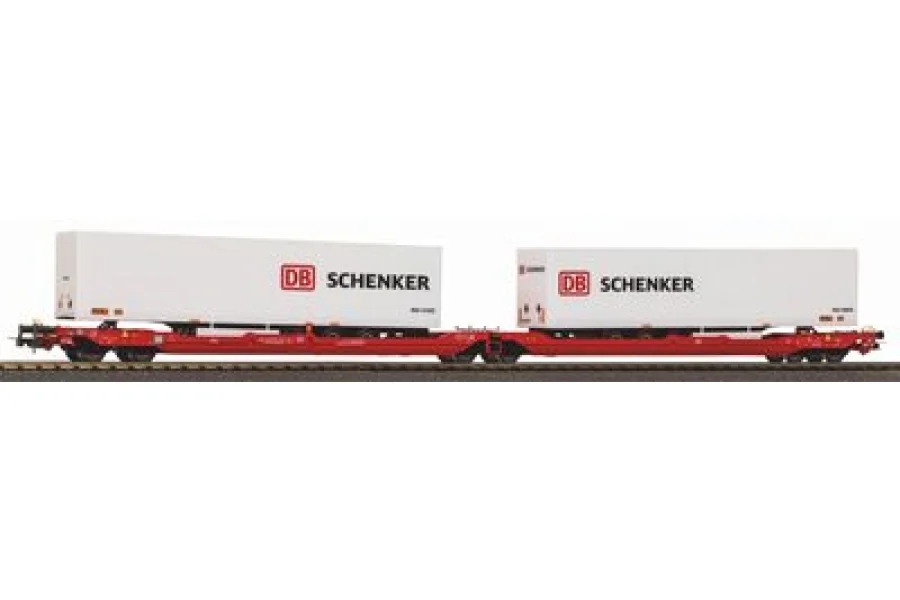 Pocket wagon T3000e with 2 "DB Schenker" trailers DB AG VI