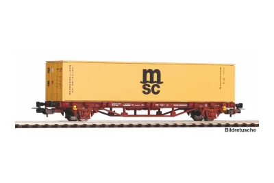 Piko 27751: Container wagon MSC FS VI 1×40' container