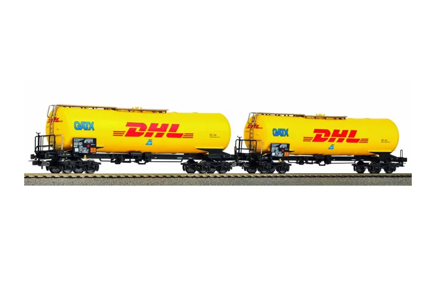 Csuklós tartálykocsi-készlet "DHL", GATX