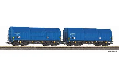 Piko 28307: 2er Set Teleskophaubenwagen VTG VI