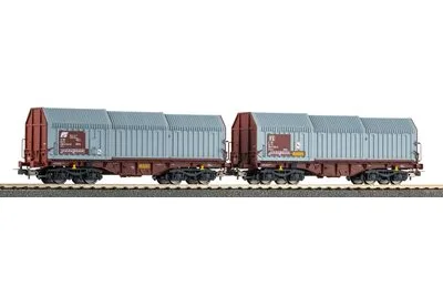 Piko 28308: Zestaw 2 wagonów z teleskopową pokrywą FS IV
