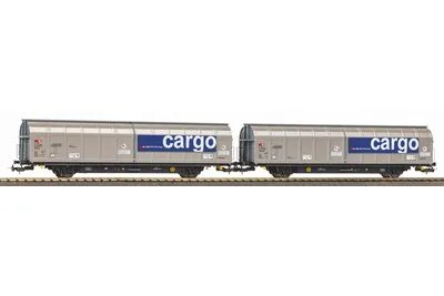 Piko 28309: 2er Set Schiebewandwagen Habbillnss CH-SBB C / Railcare VI