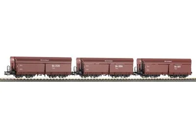 Piko 28329: Zestaw 3 wagonów samowyładowczych Fad6770 BKK DR IV