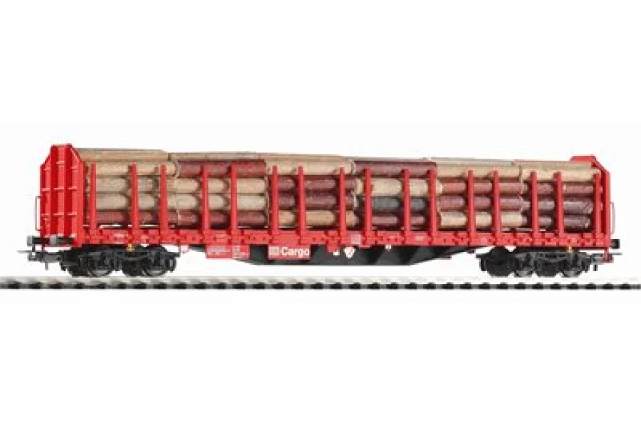 Вагон для перевезення колод Roos-t642 з вантажем деревини DB AG V