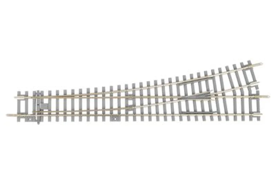Weiche, links WL mit Betonschwellen