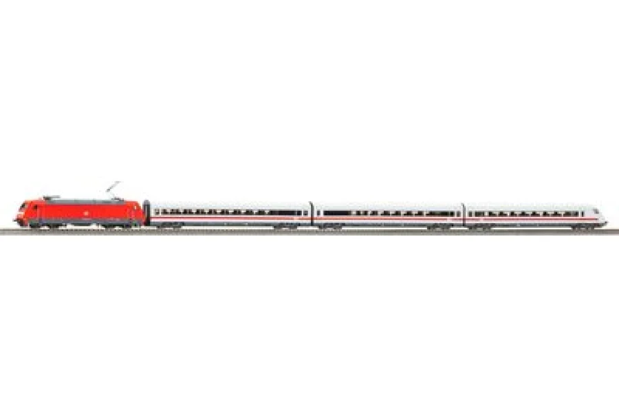 Поїздний набір Sound 4-секційний Metropolitan BR 101 з пасажирськими вагонами та вагоном управління DB AG VI, зі звуком PIKO