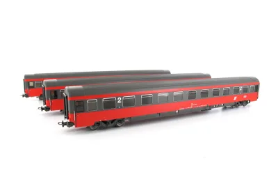 Piko 58225: 3er Set Schnellzugwagen Eurofima 1x 1. Klasse + 2x 2. Klasse ÖBB IV