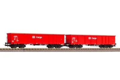 Piko 58234: Zestaw 2 wagonów odkrytych Eaos DB AG V z ładunkiem piasku