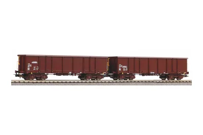 Piko 58237: 2-pack open freight wagons Eaos RCW VI with sand load