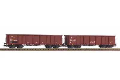 Piko 58238: Zestaw 2 wagonów odkrytych Eaos FS V z ładunkiem piasku