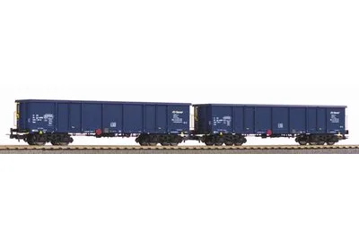 Piko 58239: Zestaw 2 wagonów odkrytych Eaos Axbenet VI z ładunkiem piasku