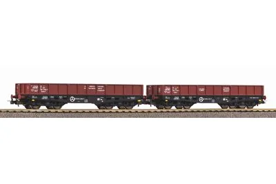 Piko 58261: Zestaw 2 wagonów platformowych 401Zb PKP V