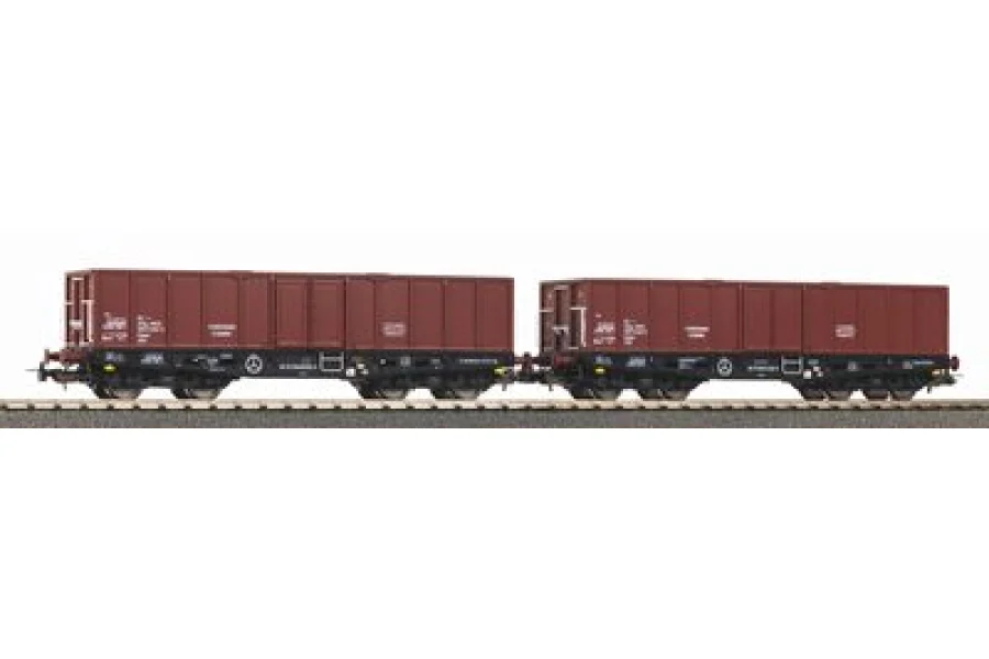Zestaw 2 wagonów odkrytych 401zk PKP VI