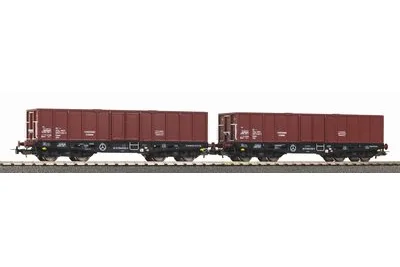 Piko 58272: Zestaw 2 wagonów odkrytych 401zk PKP VI