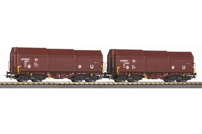 Piko 58293: 2-pack telescopic-hood wagons DB Cargo VI