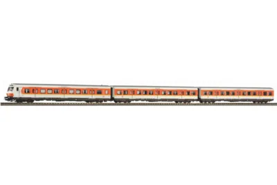 Piko 58388: 3 db-os X-kocsi S-Bahn Nürnberg készlet vezérlőkocsival DB IV