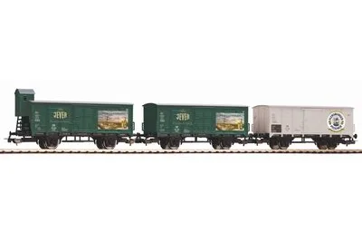 Piko 58398: Zestaw 3 wagonów chłodni "Browary z północnych Niemiec"