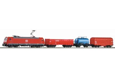 Piko 59015: PIKO SmartControlwlan zestaw pociąg towarowy BR 185 z 3 wagonami towarowymi