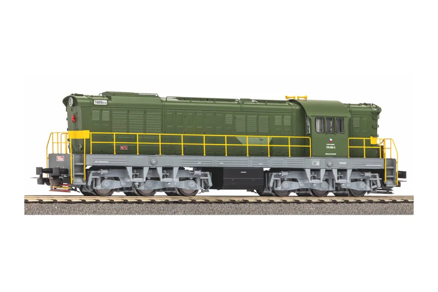 Locomotive diesel sonore T770 CS Army IV, avec décodeur sonore PIKO