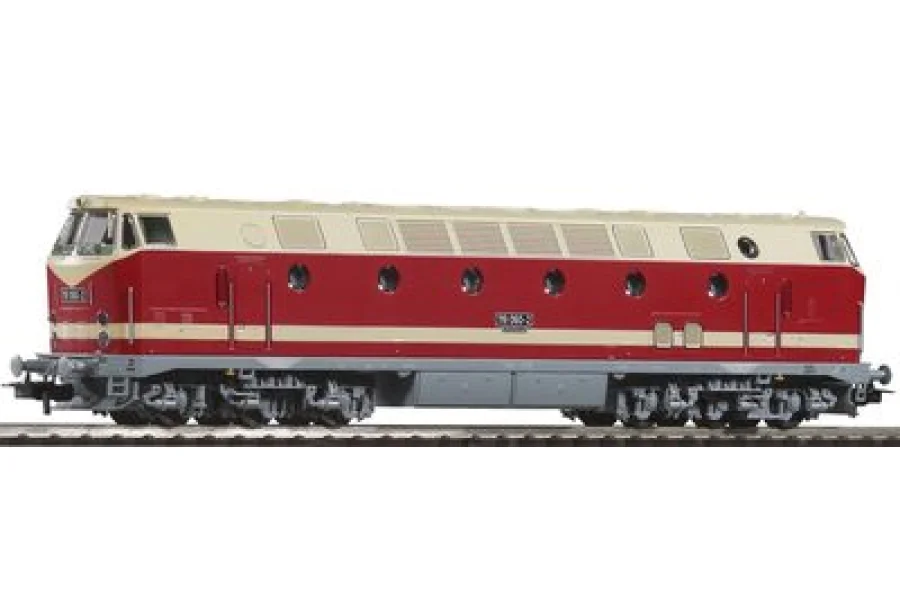 Locomotora diésel serie 119 DR IV, faro delantero arriba