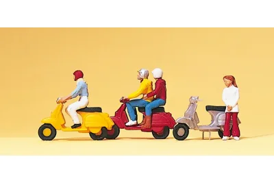 Preiser 10128: Motor scooter "Vespa" rider