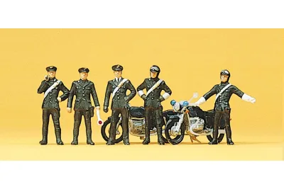 Preiser 10175: Carabinieri, 2 Motorräder
