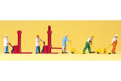 Preiser 10294: Lagerarbeiter, Stapler