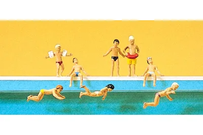 Preiser 10307: Enfants à la piscine