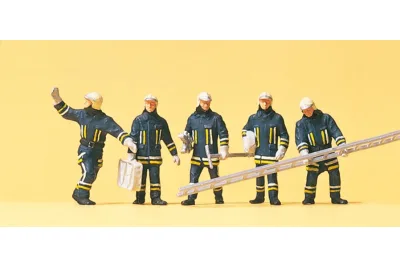 Preiser 10484: Feuerwehrmänner in moderner Einsatzkleidung
