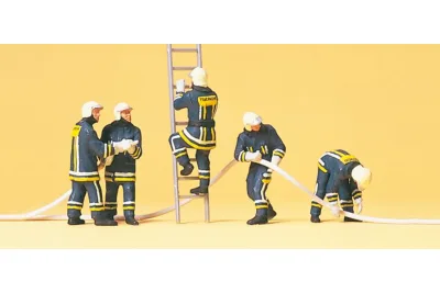 Preiser 10485: Firefighters in modern protective gear