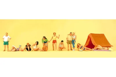 Preiser 10538: Auf dem Campingplatz