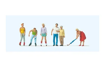Preiser 10740: Skater, Spaziergänger