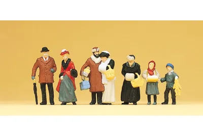 Preiser 12195: Auf dem Weihnachtsmarkt