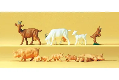 Preiser 14162: Goats and pigs