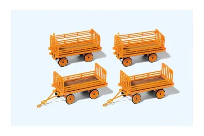Preiser 17128: Remorque pour chariot électrique