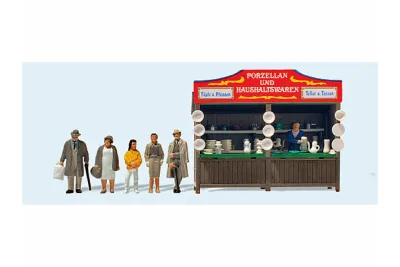 Preiser 24693: Fairground stall "Porzellan"