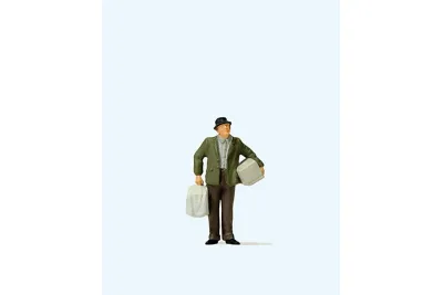 Preiser 28160: Man with birdcage