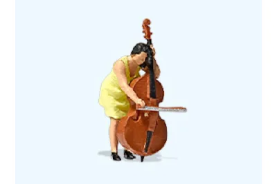 Preiser 28273: Musikantin mit Kontrabass
