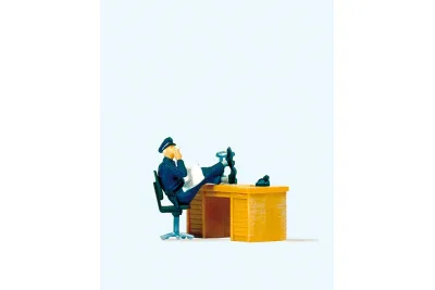 Preiser 29089: Sitzender Polizist USA