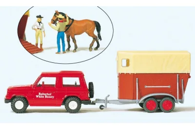 Preiser 33243: Mitsubishi Pajero "Reiterhof"