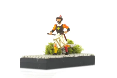 Preiser 99504: H0 Figur Landsknecht mit Trommel in Motivbox
