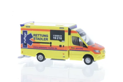 Rietze 76195: WAS Design-RTW´18 Ambulanz Stadler