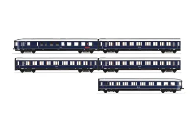 Rivarossi HR4389: Set di carrozze viaggiatori "Blauer Enzian"